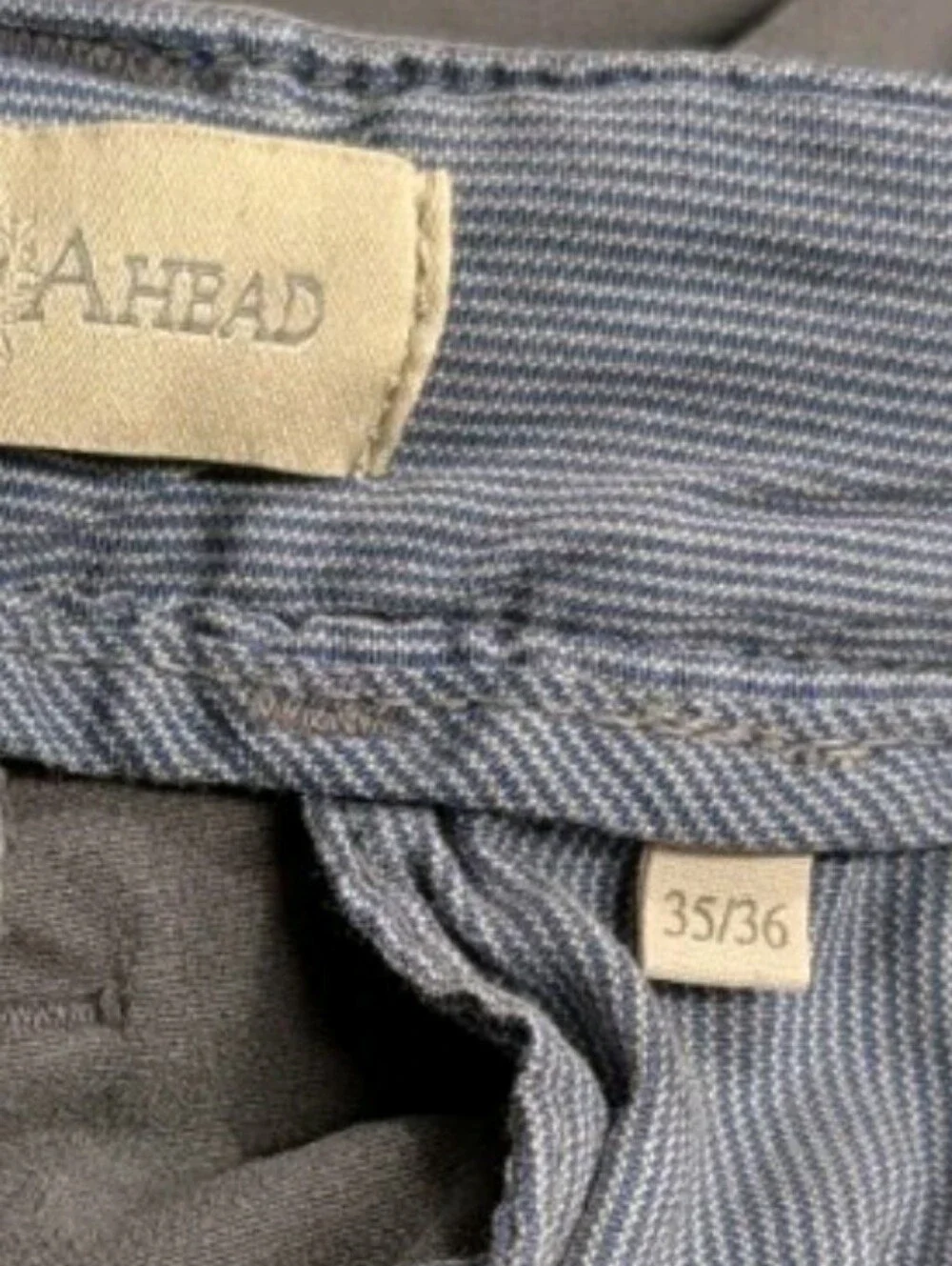 NWT The Territory Ahead Pleated Canvas Chino Pants Mens 35 / 36 Gray Rugged Trav
